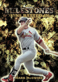 1999 Mark McGwire Topps Finest Baseball #M27 1387/1400 MILESTONES REFRACTOR ST. LOUIS CARDINALS WITH COATING
