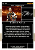 2025 Buster Posey Panini Three and Two Baseball #35 31/32 PURPLE SAN FRANCISCO GIANTS