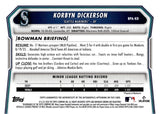 2026 Korbyn Dickerson Auto Autograph Topps Bowman Prospects GOLD PAPER 31/50 #BPA-KD Seattle Mariners