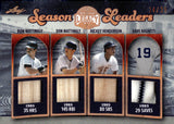 2025 Don Mattingly Rickey Henderson Dave Righetti Quad Relic Leaf Bronx Legacy SEASON LEADERS 24/35 #SL-11 New York Yankees