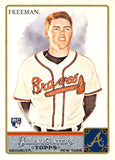 2011 Freddie Freeman Rookie Topps Allen & Ginter #198 Atlanta Braves