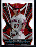 2021 Mike Trout Topps Finest Finest Careers Die Cut KINTSUKUROI RED GOLD REFRACTOR #FCI-10 Los Angeles Angels