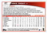 2013 Mike Trout Topps All-Star Blue Rookie Cup  #27 Los Angeles Angels