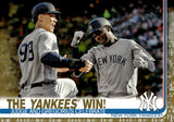 2019 The Yankees Win! Topps Series 1 Baseball 1252/2019 GOLD  #14 New York Yankees