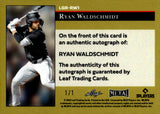 2025 Ryan Waldschmidt Auto Autograph Leaf Metal Baseball 1/1 #LGR-RW1 Arizona Diamondbacks