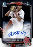 2025 Chen-Wei Lin Auto Autograph Bowman Chrome Baseball 1st Bowman #CPA-CL St. Louis Cardinals