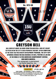 2026 Greyson Bell Auto Autograph Panini USA Stars and Stripes Baseball Green Ice Prizm 68/99 #NTS-GB