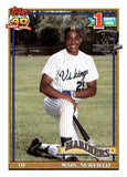 1991 Marc Newfield Topps Baseball Rookie Operation Desert Shield Edition #529 Seattle Mariners