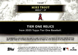 2025 Mike Trout Relic Topps Tier One Baseball Tier One relics Bat Relic 060/149 #T1R-MT Los Angeles Angels