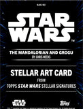 2025 The Mandalorian and Grogu Topps Star Wars Stellar Signatures Art Card #SAS-93