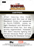 2025 Ladypool Topps Chrome Marvel DEADPOOL Aqua Refractor 032/199 #27