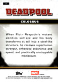 2025 Colossus Topps Chrome Marvel DEADPOOL Aqua Refractor 079/199 #6