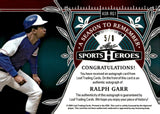 2024 Ralph Garr Auto Autograph Leaf Sports Heroes A Season to Remember Black Ice 5/8 #ASR-RG1 Atlanta Braves