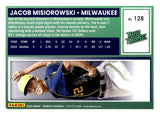 2025 Jacob Misiorowski Panini Donruss Baseball Rated Rookie Orange Laser 273/299 #128 Milwaukee Brewers