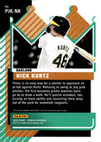 2025 Nick Kurtz Relic Panini Donruss Baseball Prospect Jersey Kings Orange Ice #PJK-NK Oakland A's