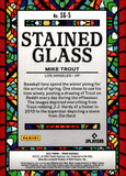 2022 Mike Trout Panini Prizm Baseball Stained Glass #SG-5 Los Angeles Angels 2