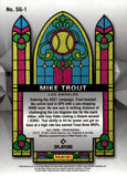 2021 Mike Trout Panini Prizm Baseball Stained Glass #SG-1 Los Angeles Angels