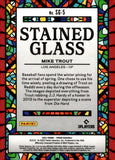 2022 Mike Trout Panini Prizm Baseball Stained Glass #SG-5 Los Angeles Angels 1
