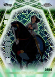 2026 Mulan Topps Disney Neon Chrome #CNE-75 09/99 GREEN LAZER REFRACTOR MULAN