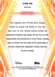 2026 Mufasa Topps Disney Neon Chrome #CNE-40 054/199 REFRACTOR LION KING