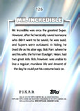 2026 Mr. Incredible Topps Disney Chrome #126 108/125 DARK BLUE AND LIGHT BLUE REFRACTOR THE INCREDIBLES