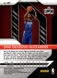 2018-19 Shai Gilgeous-Alexander Rookie Panini Prizm Basketball #184 Los Angeles Clippers