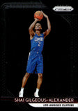 2018-19 Shai Gilgeous-Alexander Rookie Panini Prizm Basketball #184 Los Angeles Clippers