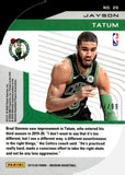 2019-20 Jayson Tatum Panini Obsidian Basketball Atomic Die Cut 77/99 #26 Boston Celtics