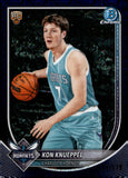 2025-26 Kon Knueppel Rookie Bowman Chrome Basketball Navy Mojo 171/175 #30 Charlotte Hornets
