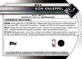 2025-26 Kon Knueppel Rookie Bowman Chrome Basketball Navy Mojo 171/175 #30 Charlotte Hornets
