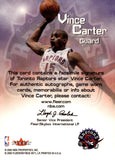 2000-01 Vince Carter Fleer Basketball Facsimile Signatures Toronto Raptors
