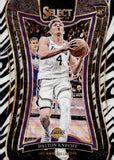 2024-25 Dalton Knecht Rookie Panini Select Basketball Mezzanine Level Zebra SSP #373 Los Angeles Lakers