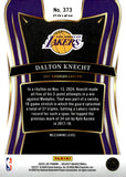 2024-25 Dalton Knecht Rookie Panini Select Basketball Mezzanine Level Zebra SSP #373 Los Angeles Lakers