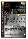 1995-96 Shaquille O'Neal Topps Finest w/coating #32 Orlando Magic