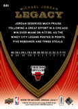 2008-09 Michael Jordan Upper Deck Michael Jordan Legacy #681 Chicago Bulls