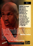 2021 Michael Jordan Upper Deck Skybox Metal Universe Champions Intimidation Nation #IN-1 Chicago Bulls