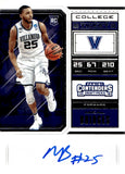2018 Mikal Bridges Rookie Auto Autograph Panini Contenders Draft Picks Basketball #60 Villanova