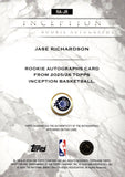 2025-26 Jase Richardson Rookie Auto Autograph Topps Inception Basketball Pink 51/99 #RA-JR Orlando Magic