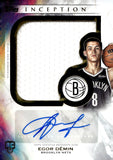 2025-26 Egor Demin Rookie Auto Autograph Relic Topps Inception Basketball Jumbo Relic Autograph #RJ-ED Brooklyn Nets 2