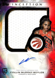 2025-26 Collin Murray-Boyles Rookie Auto Autograph Relic Topps Inception Basketball Jumbo Relic Autograph Red 45/75 #RJ-CM Toronto Raptors