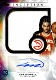 2025-26 Asa Newell Rookie Auto Autograph Relic Topps Inception Basketball Jumbo Relic Autograph #RJ-AN Atlanta Hawks
