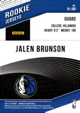 2018-19 Jalen Brunson Rookie Relic Panini Donruss Basketball Rookie Jerseys Relic #RJ-JBR Dallas Mavericks