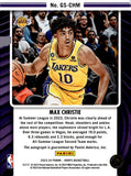 2023-24 Max Christie Auto Autograph Panini Hoops Basketball Great Significance Gold 07/10 #GS-CHM Los Angeles Lakers