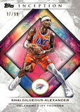 2025-26 Shai Gilgeous-Alexander Topps Inception Basketball 17/99 #13 Oklahoma City Thunder