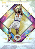 2025-26 Mikal Bridges Topps Inception Basketball Gold Foil 02/50 #83 New York Knicks