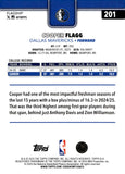 2025-26 Cooper Flagg Topps Flagship Basketball Rookie #201 Dallas Mavericks 14