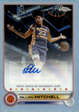 2022 Dillon Mitchell Auto Autograph Topps Chrome McDonald's All American Basketball Refractor #CA-DM TEXAS 2