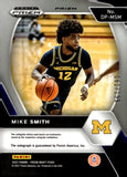 2021 Mike Smith Auto Autograph Panini Prizm Draft Picks Basketball ROOKIE RC Red Prizm 61/199 #DP-MSM Michigan