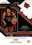 2021 David Johnson Auto Autograph Panini Prizm Draft Picks Basketball ROOKIE RC Purple Disco 48/50 #CP-DJO Louisville