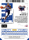2020 Paul Reed Auto Autograph Panini Contenders Draft Picks Basketball ROOKIE RC #131 DePaul Blue Demons